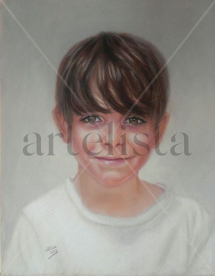 Carlitos Pastel Paper Portrait