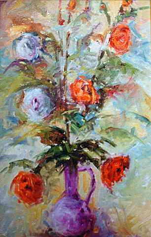 Flores Oil Canvas Floral Painting