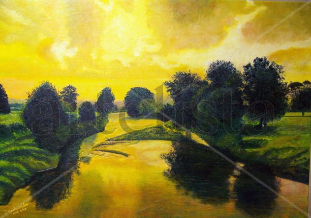 Atardecer en el rio