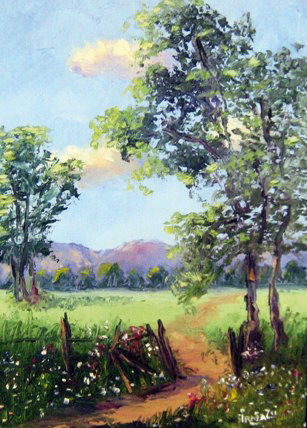 CAMINO SOLITARIO Oil Canvas Landscaping