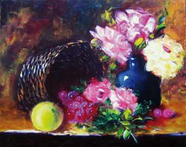 CANASTA Y ROSAS
