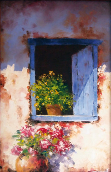 VENTANA AZUL Oil Canvas Landscaping