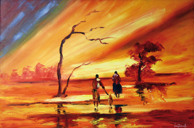 HOMENAJE AL MAESTRO AGELVIS #2 Oil Canvas Landscaping