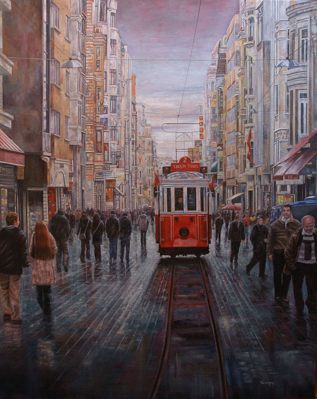 Mañana de Lluvia en Istiklal Cadessi