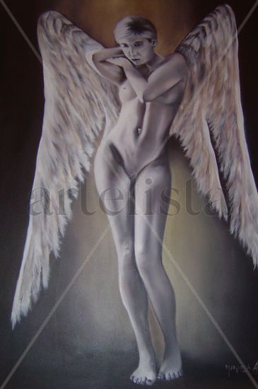 angel Óleo Lienzo Desnudos