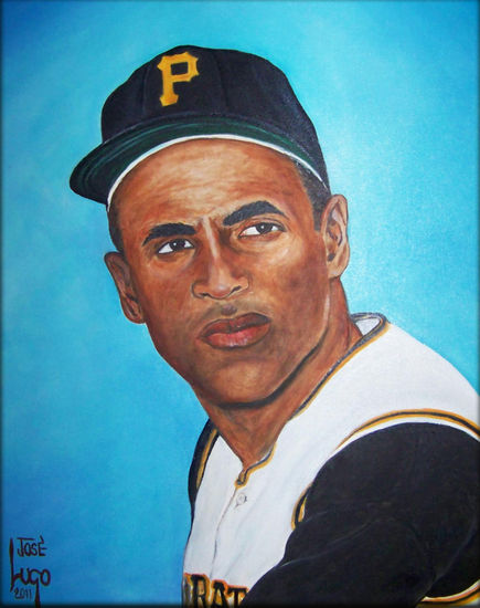 Roberto Clemente Óleo Lienzo Retrato