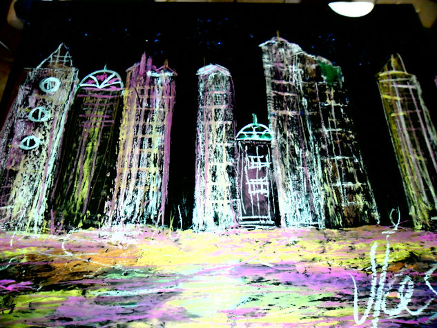 COMPOSICION VLAS.CIUDAD DE NOCHE3 1/5 Acrylic Others Landscaping