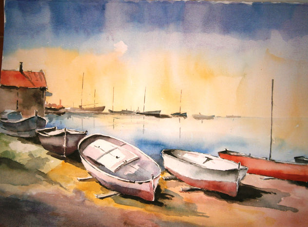 BARCAS EN LA PLAYA