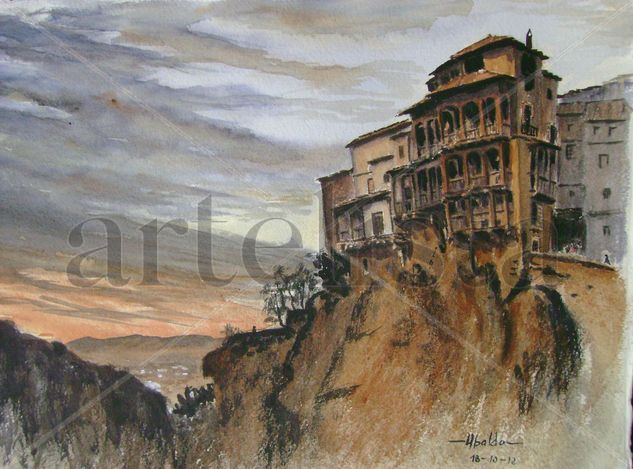 Atardecer en Cuenca Watercolour Paper Landscaping