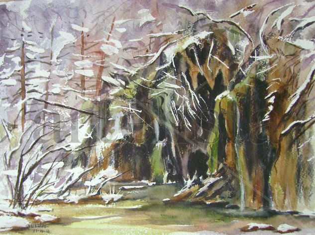 Nacimiento del rio Cuervo Watercolour Paper Landscaping