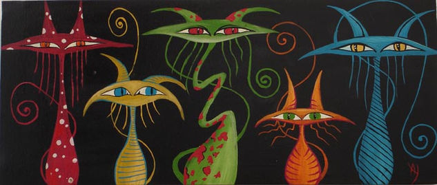 Carnaval Acrylic Canvas Animals