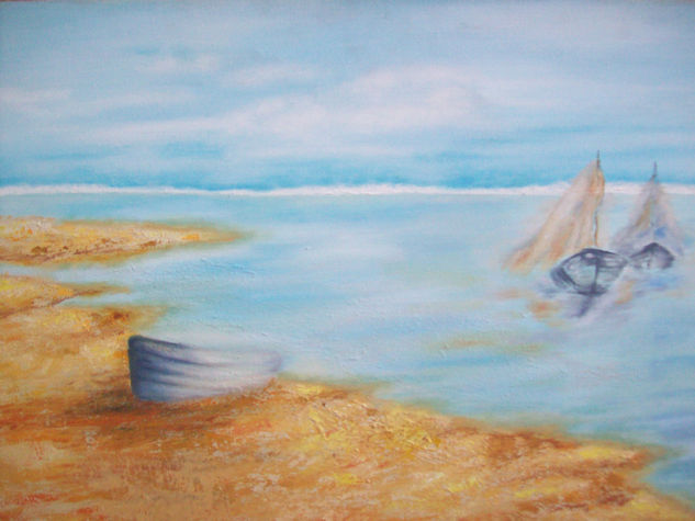 TRISTEZA DEL MAR Oil Others Marine Painting