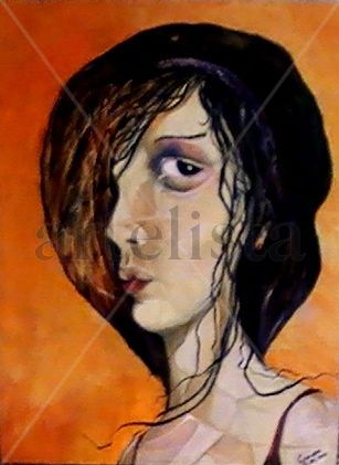 Joven Universitaria Oil Canvas Portrait