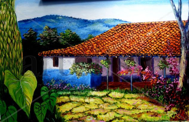 la casita Oil Canvas Landscaping