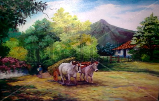 volcan tico Oil Canvas Landscaping