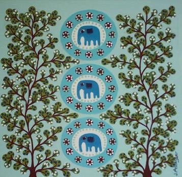 ELEFANT 13 Oil Canvas Landscaping