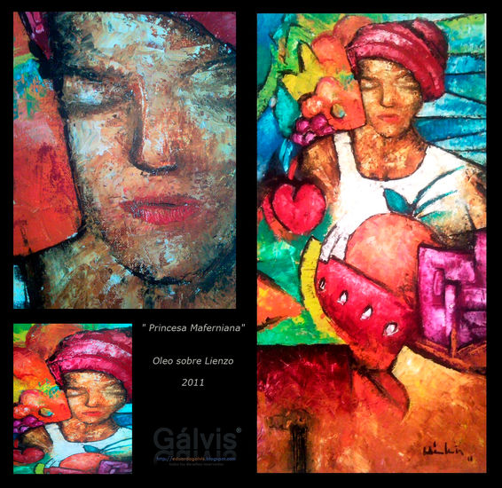 princesa mafernianana Oil Canvas Others