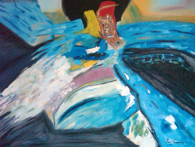 'Encuentro de estaciones' oleo Lienzo   77 / 102 cm