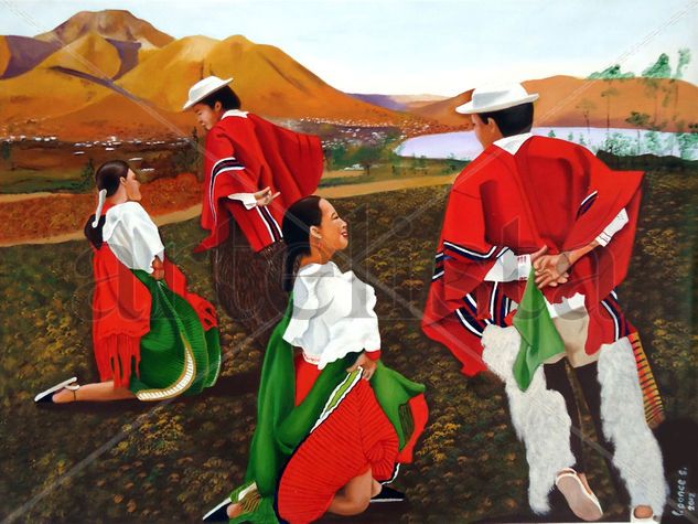 Bailando en Imbabura Oil Canvas Others