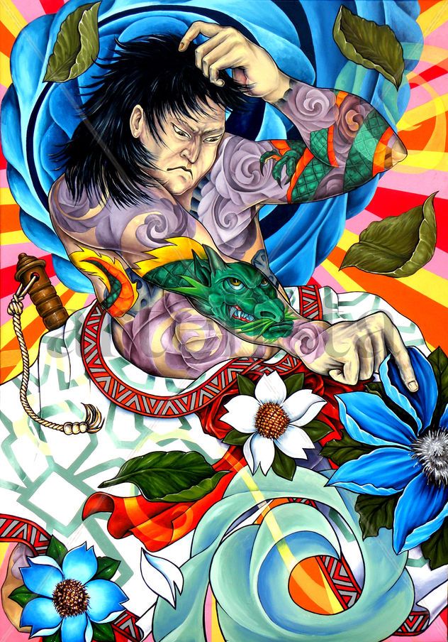 Conflicto existencial de un samurai angustiado por la crisis