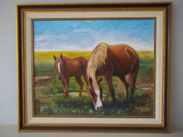 pastando Oil Canvas Animals