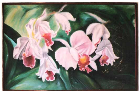 ORQUIDEAS Oil Canvas Floral Painting