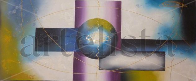 Cuadro Abstracto Obra Rolmay Original Galeria Moreno