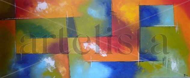 Cuadro Abstracto Obra Rolmay Original