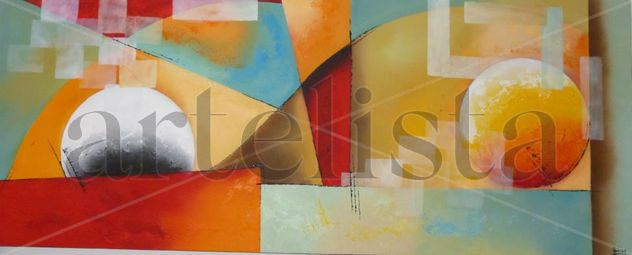 Cuadro Abstracto Obra Rolmay Original