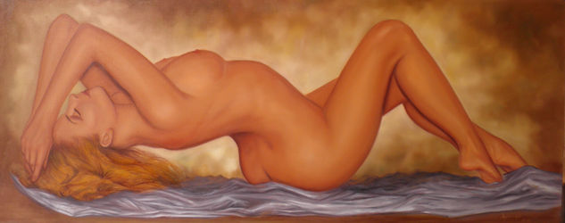 Obra Maestro Andrade 100% Original Con Certificado Oil Canvas Nude Paintings