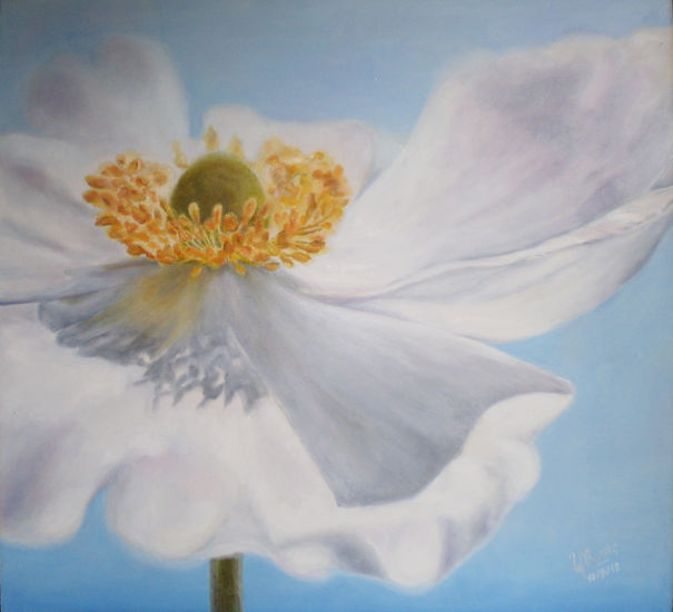 Etérea Oil Panel Floral Painting