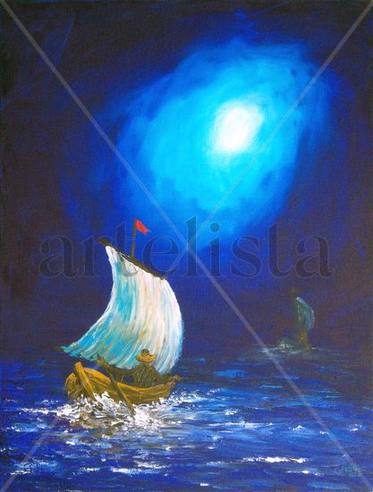 PESCADORES Acrylic Canvas Marine Painting