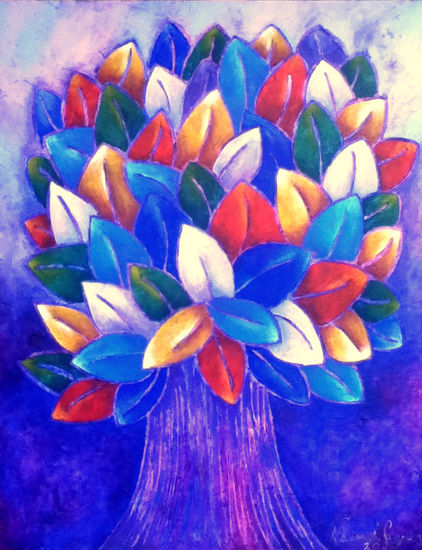 " ARBOL DE LA VIDA " Acrylic Canvas Landscaping