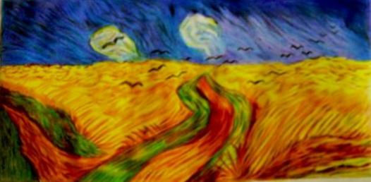 Cuervos y trigales (Van Gogh)