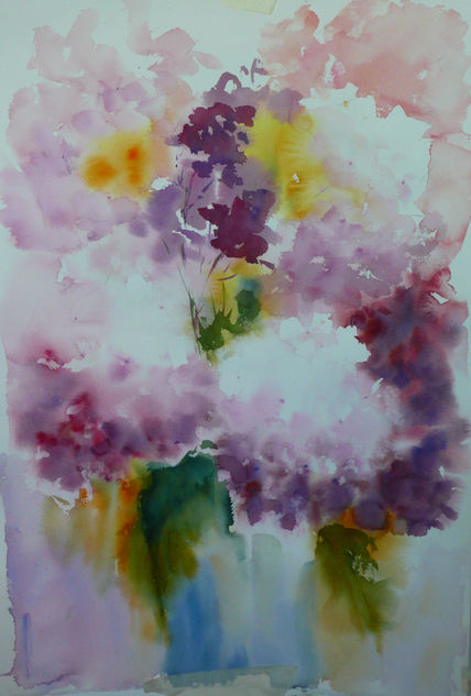Hortensias violetas