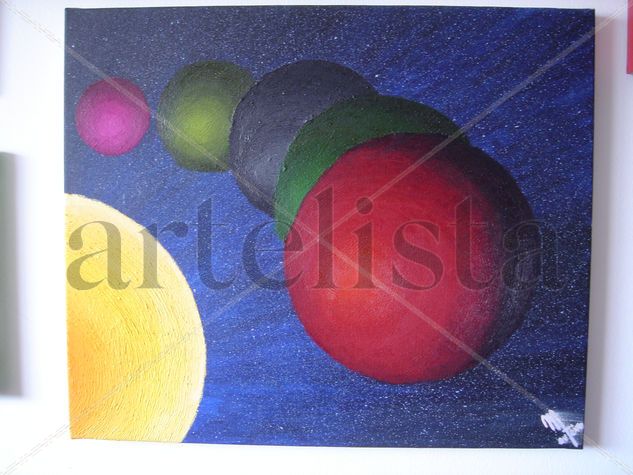 Planetas Oil Canvas Others