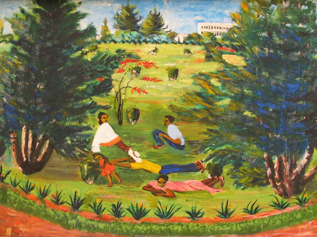 Parc d'Antsirabé Oil Canvas Landscaping