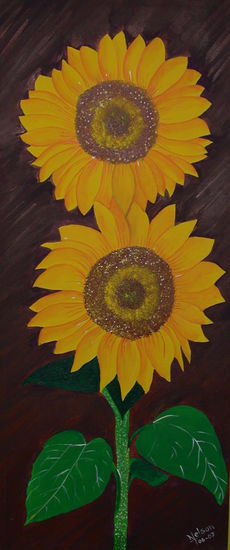 Girasoles Acrílico Lienzo Floral