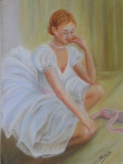 BAILARINA Pastel Card Figure Painting