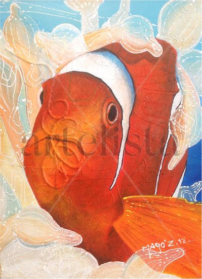 Nemo # 2 Acrylic Canvas Marine Painting