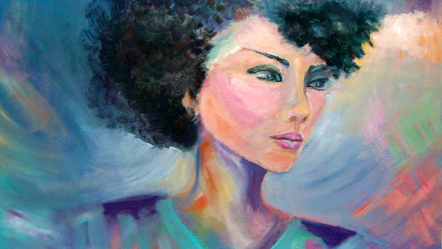 morocha II Oil Canvas Portrait