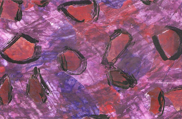 Cultivo aleatorio azul con rojo, rosa