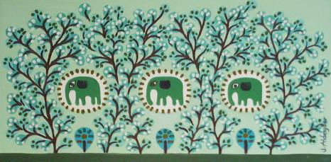 ELEFANT 10 Oil Canvas Animals