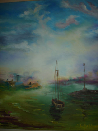 Amaneciendo Oil Canvas Marine Painting