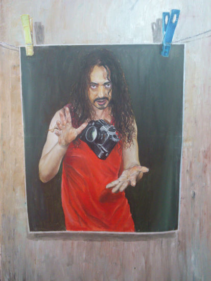 SITOH ORTEGA. Fotógrafo, músico, compositor. Oil Canvas Portrait