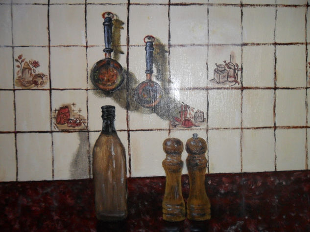 Viejo Hogar Oil Textile Still Life Paintings