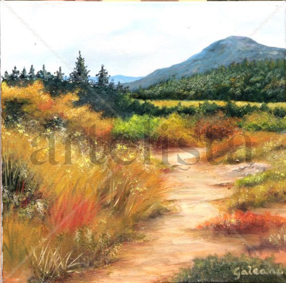 CAMINO A LA MONTAÑA Oil Canvas Landscaping