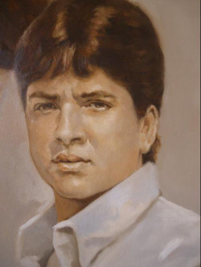 Retrato en Sepia Oil Canvas Portrait