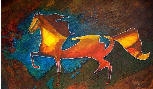 EQUUS II  (2012) Acrylic Canvas Animals