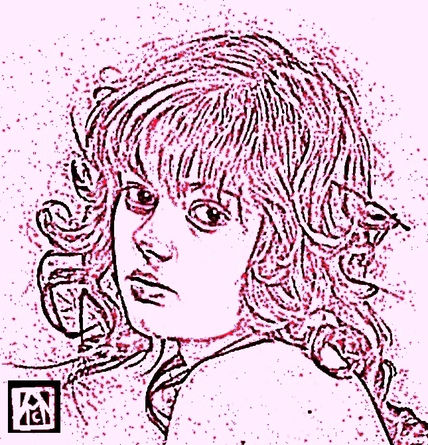 Dama en rosa